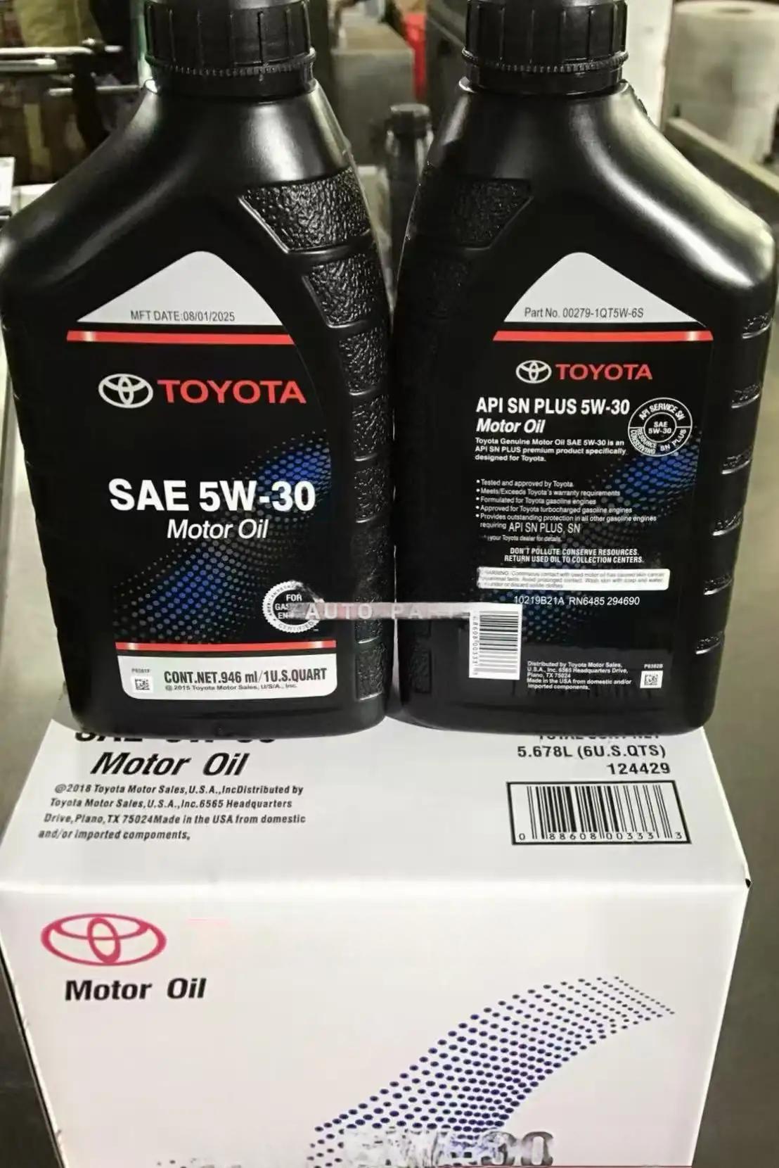 TOYOTA FULL SYNTHETIC 5W-30 ENGINE OIL 0.946 LITER SN PLUS